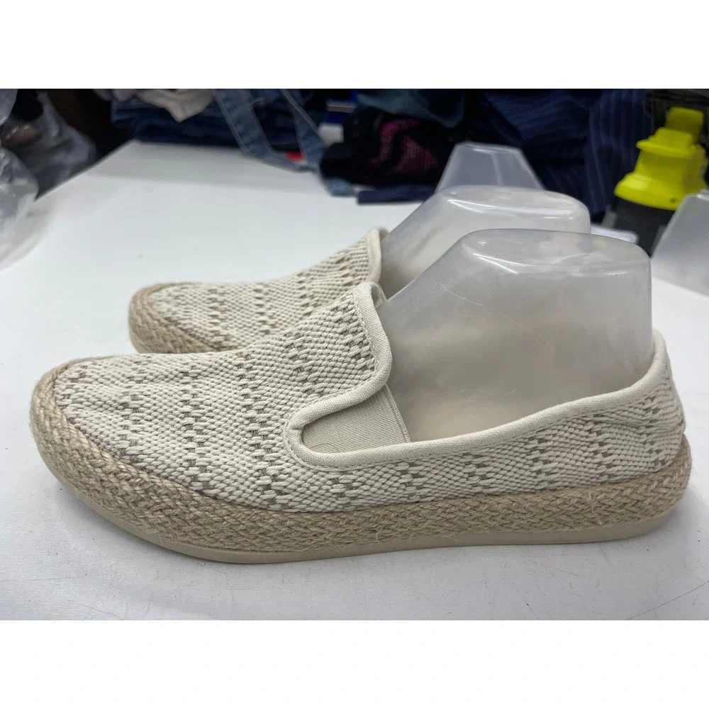 Esprit Nadine Cream Woven Espadrille Slip On Flats E4NAD15 Womens 10M